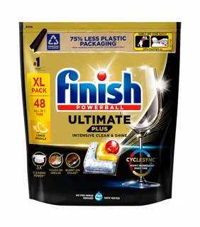 قرص ماشین ظرفشویی فینیش اولتیمیت پلاس Finish Powerball Ultimate Plus بسته 75 عددی